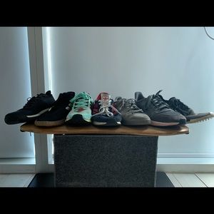 7 Pairs of Adidas Sneakers Size 9.5
